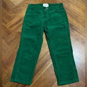 Gucci Boys Size 3 Green Corduroy Pants